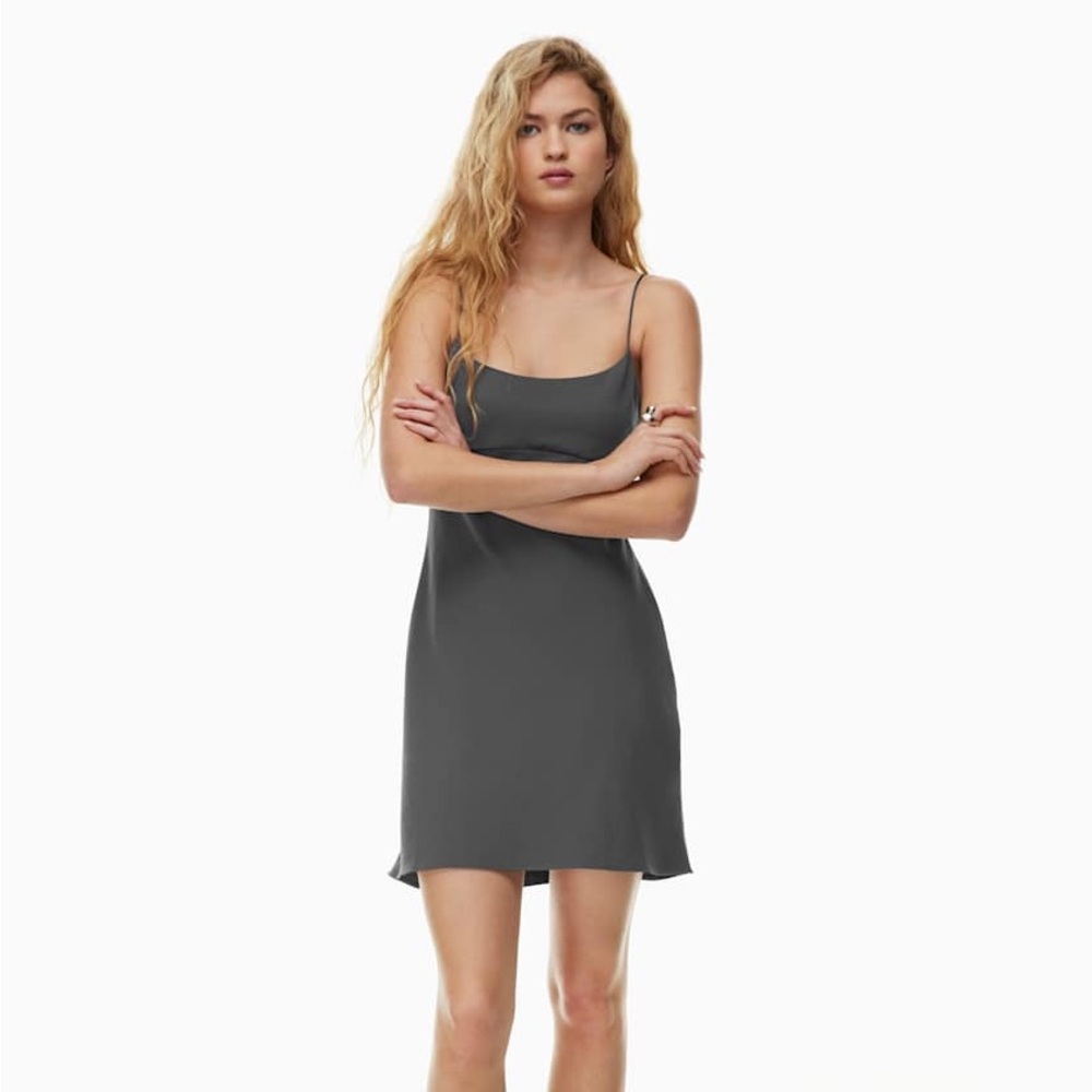 Wilfred Foxley Mini Dress - Coal Gray, Size 4